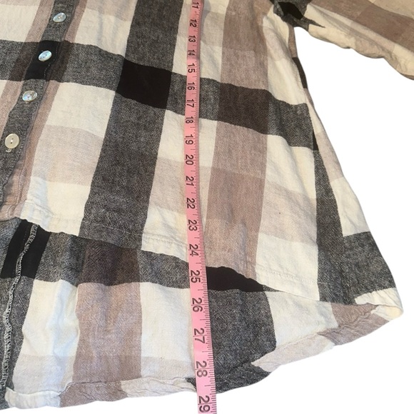 Soft Surroundings Black and White Plaid Tunic - Picture 7 of 8